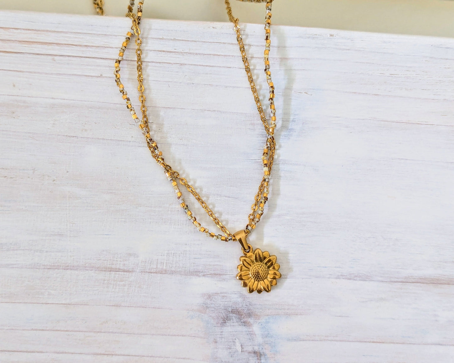 Sunflower Necklace