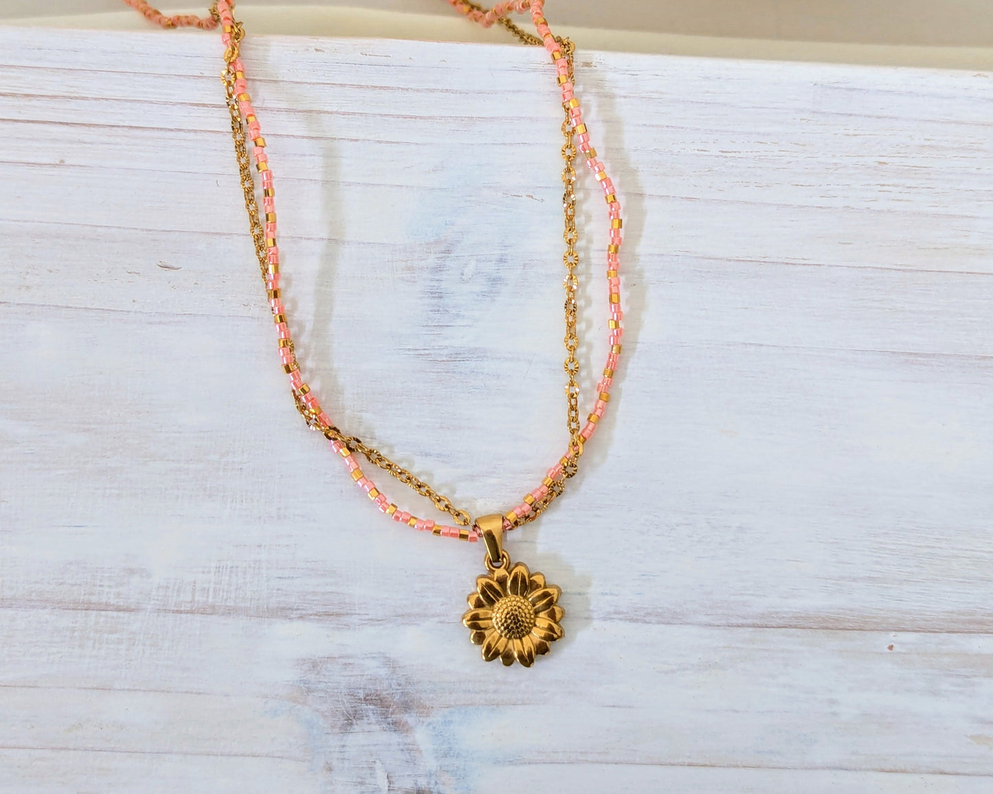 Sunflower Necklace