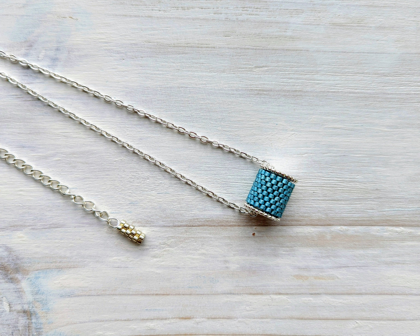Channel Necklace Silver