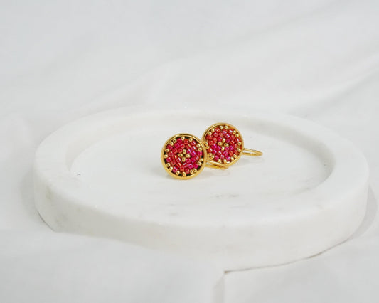 Caroline Earrings - Love of Beads Jewelry 