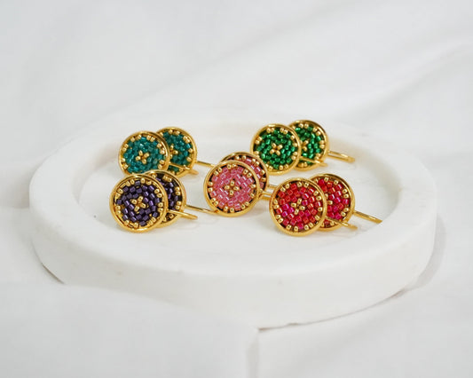 Caroline Earrings - Love of Beads Jewelry 