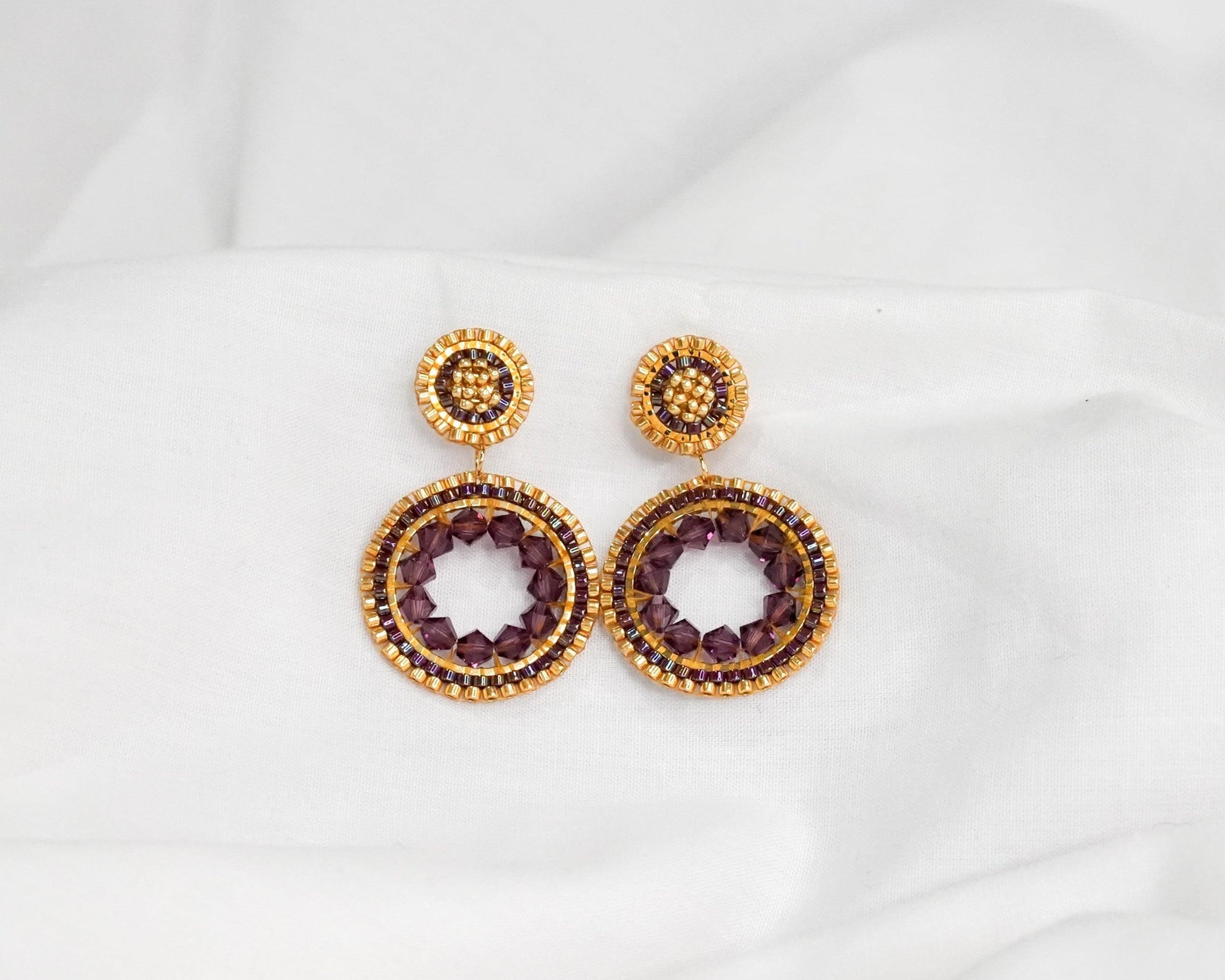 Valeria Earrings - Love of Beads Jewelry 