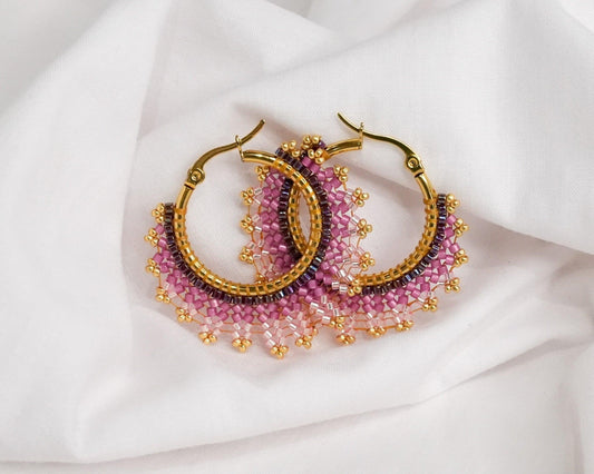 Florence Earrings - Love of Beads Jewelry 
