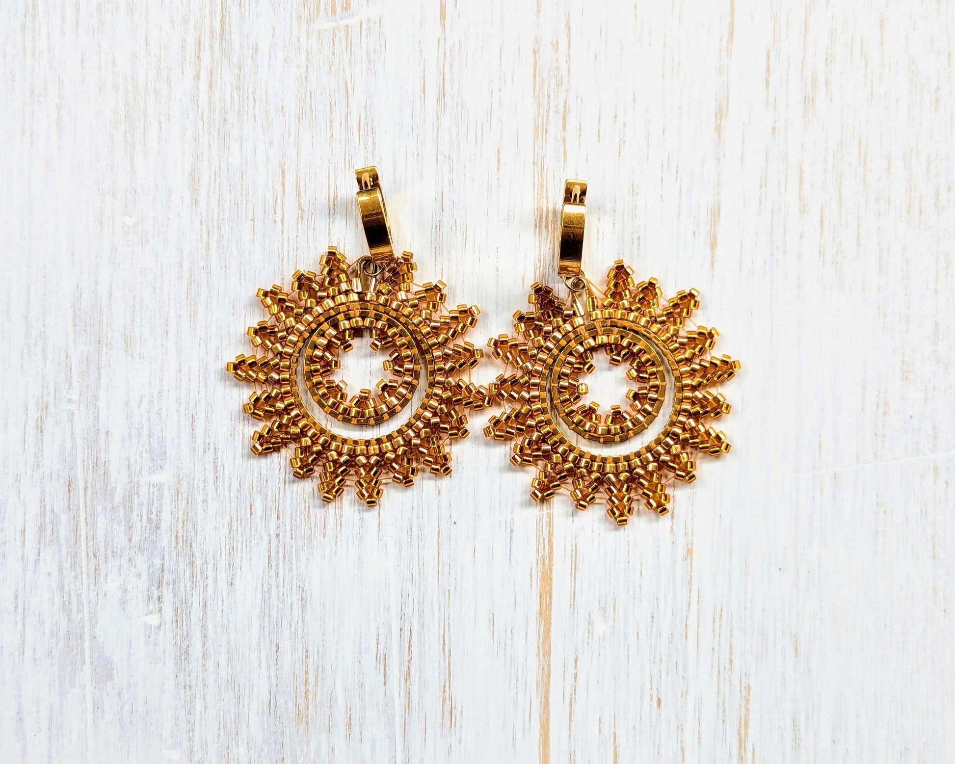 Sunshine Earrings - Love of Beads Jewelry 
