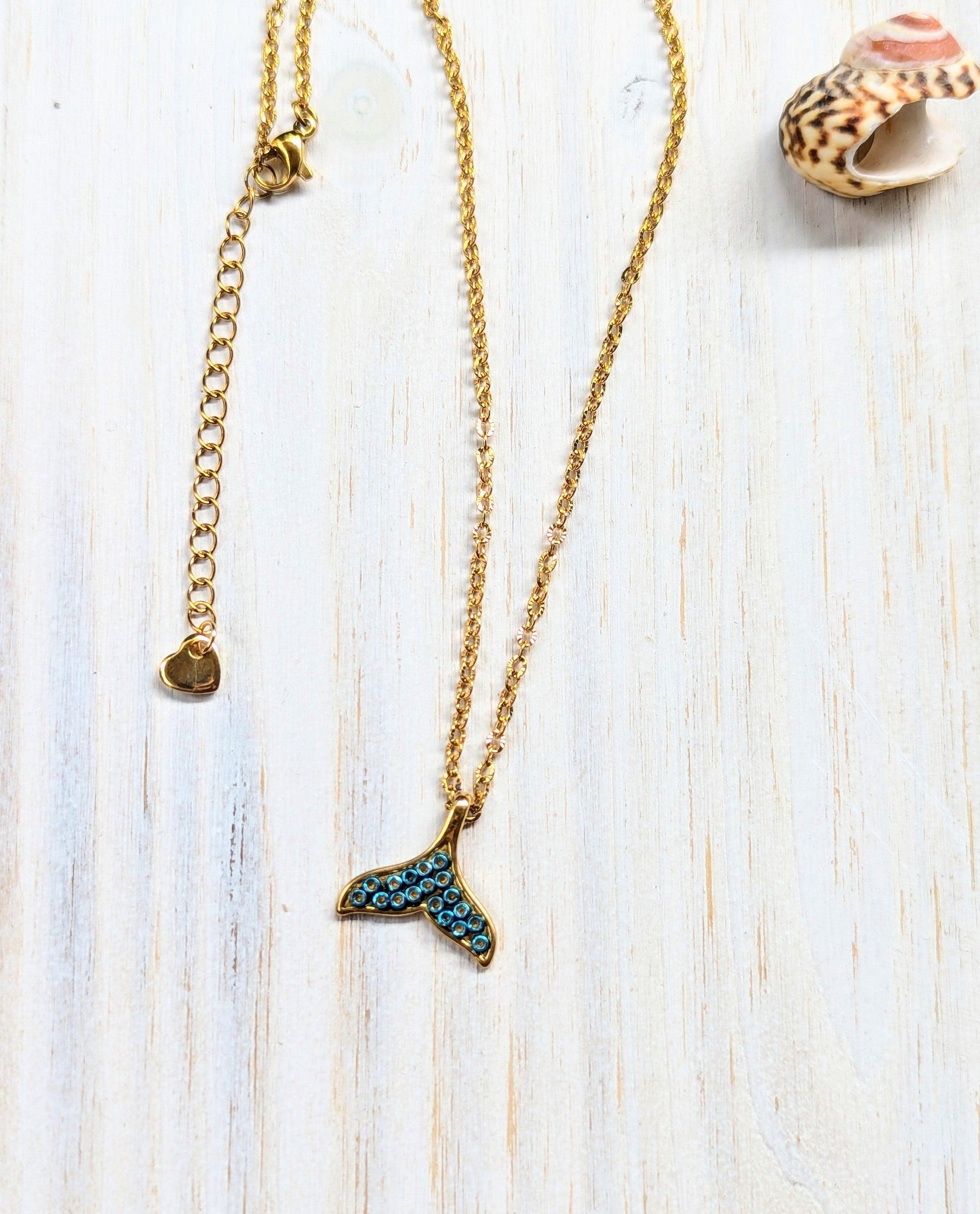 Whale Necklace - Love of Beads Jewelry 
