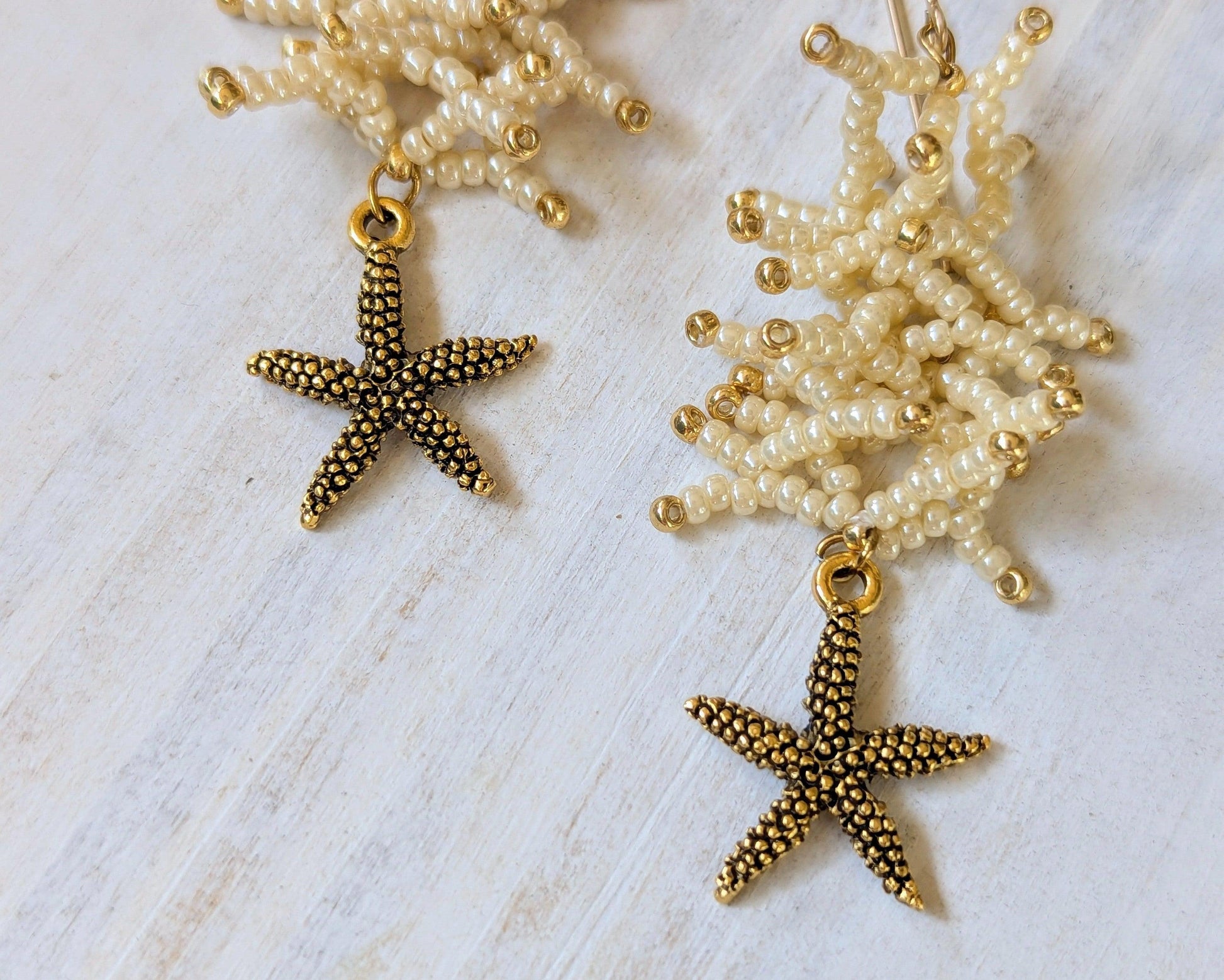 Coral Earrings - Love of Beads Jewelry 