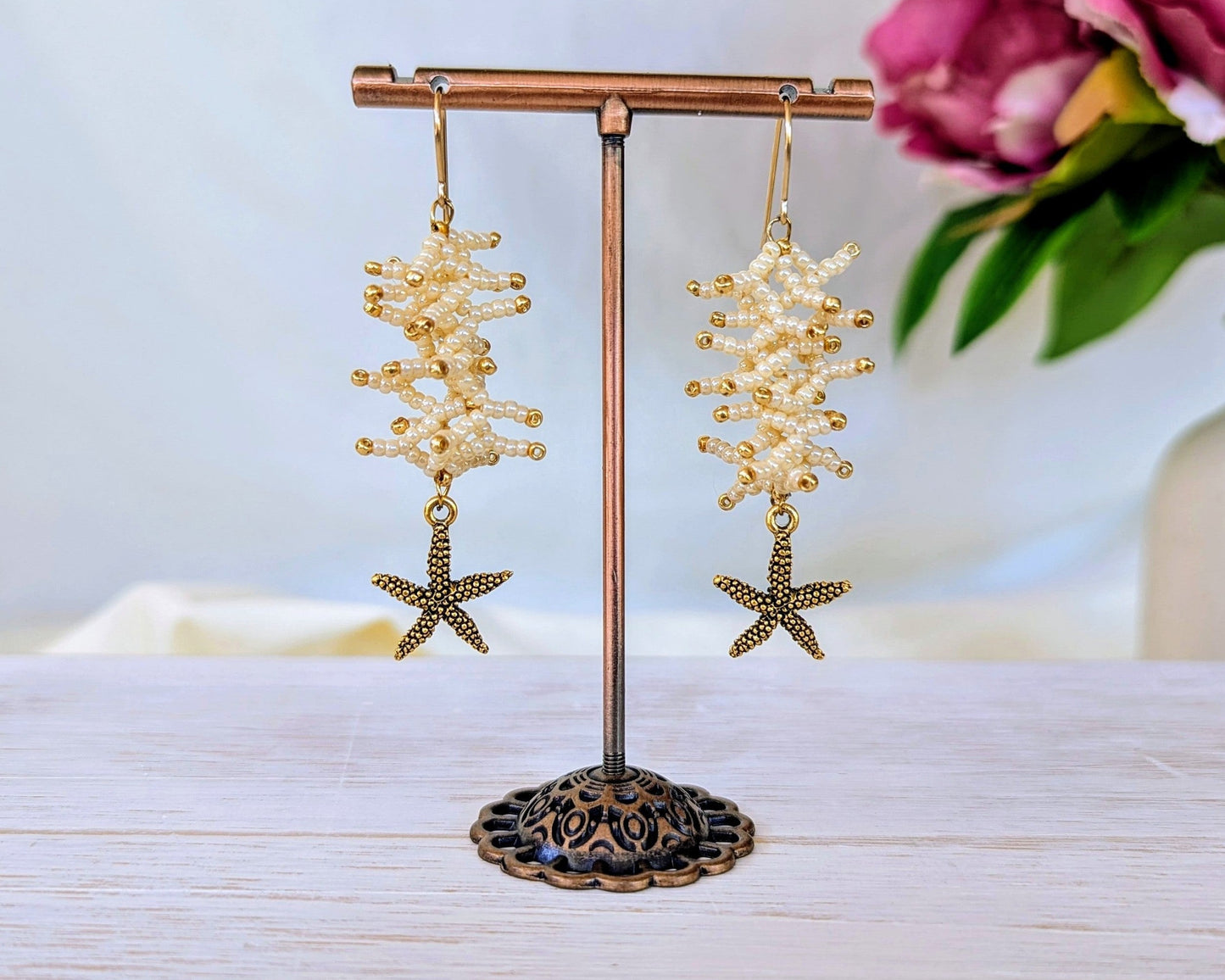 Coral Earrings