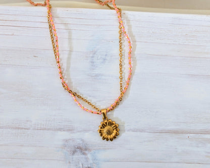 Sunflower Necklace