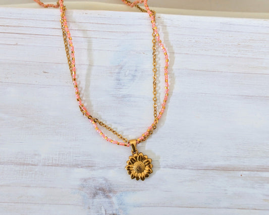 Sunflower Necklace